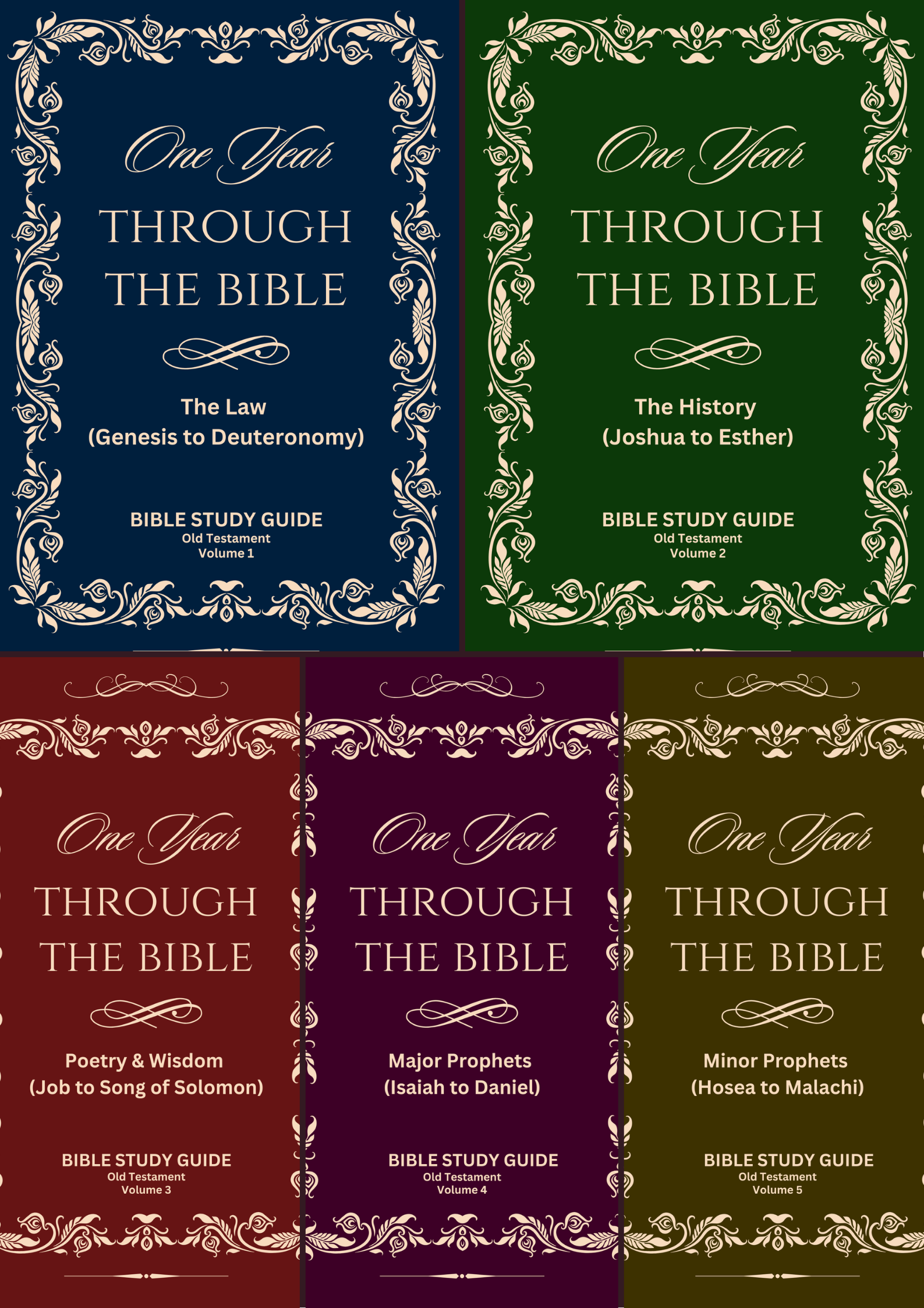 BIBLE STUDY JOURNAL Volumes 1-5 (Old Testament Set)